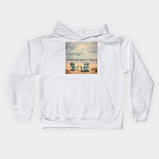 Vintage beach Kids Hoodie